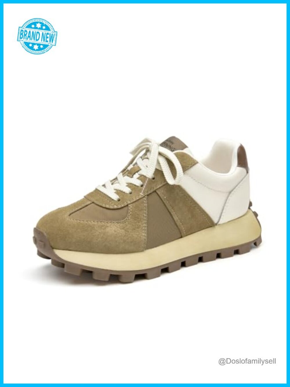 Genuine Leather Wide Walking Sneakers Women Comfortable Non-Slip